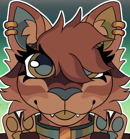 Flat Color Peace Headshot