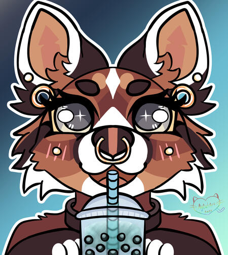 Drinking Boba Tea Ych